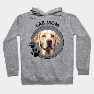 Lab Labrador Retriever Dog Mom Dog Breed Portrait Hoodie